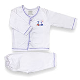 Purple i love Mom Newborn Pajama Suit